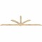 Ekena Millwork Redmond Rough Sawn Timber Gable Bracket, Douglas Fir, 108"W x 36"H x 2"D x 4"F, 8/12 Pitch GBW108X36X0204RED00RDF - alternate 2